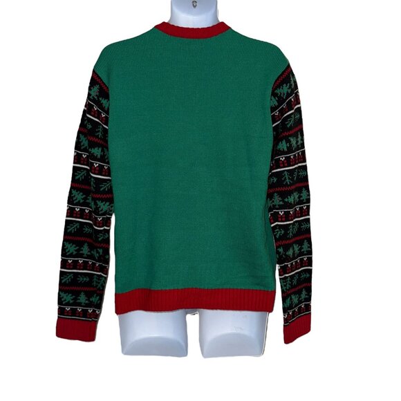 NWT Blizzard Bay Cat Inmate Sweater Mens M Christmas Holiday Tree Destroyer - Picture 6 of 9